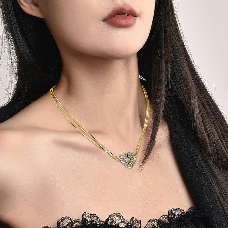 Lennon - Meléche - Necklaces -  Lennon titanium steel necklace snake style | Meléche USA