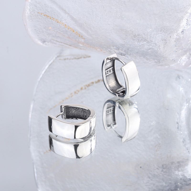 Stylish Liana Silver Earrings with a modern design Meléche Jewelry  USA 4 Meléche