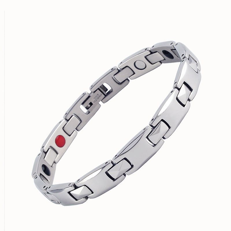 MATEO - Meléche - braselets -  MATEO Titanium Steel + magnetic Bracelet - Unisex Style - 42.0 G