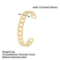 Maleah - Meléche - bangles -  Maleah Stainless steel Bracelet - Gold Electroplating | Meléche