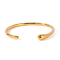 Mavis - Meléche - bangles -  Mavis Stainless steel bangle Gold | Meléche USA