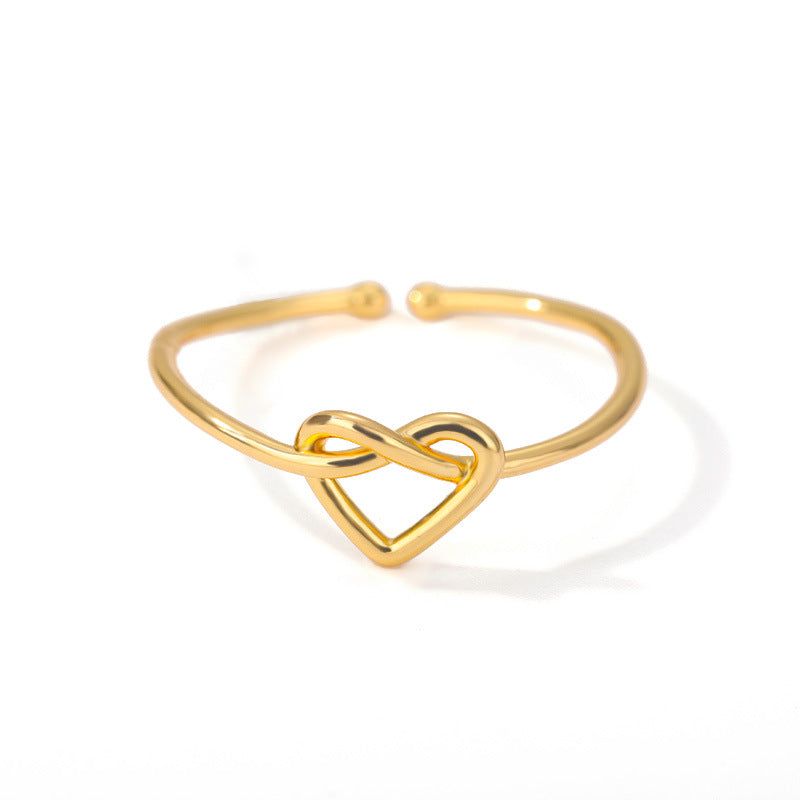 Maxence - Meléche - ring -  Maxence Stainless Steel Heart Style Opening Ring | Meléche USA
