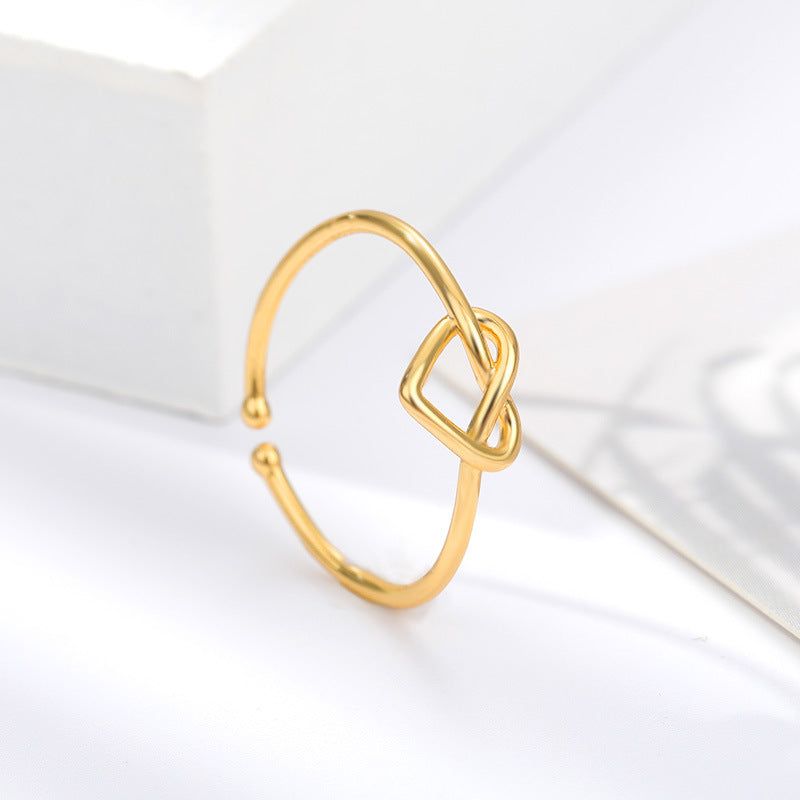 Maxence - Meléche - ring -  Maxence Stainless Steel Heart Style Opening Ring | Meléche USA