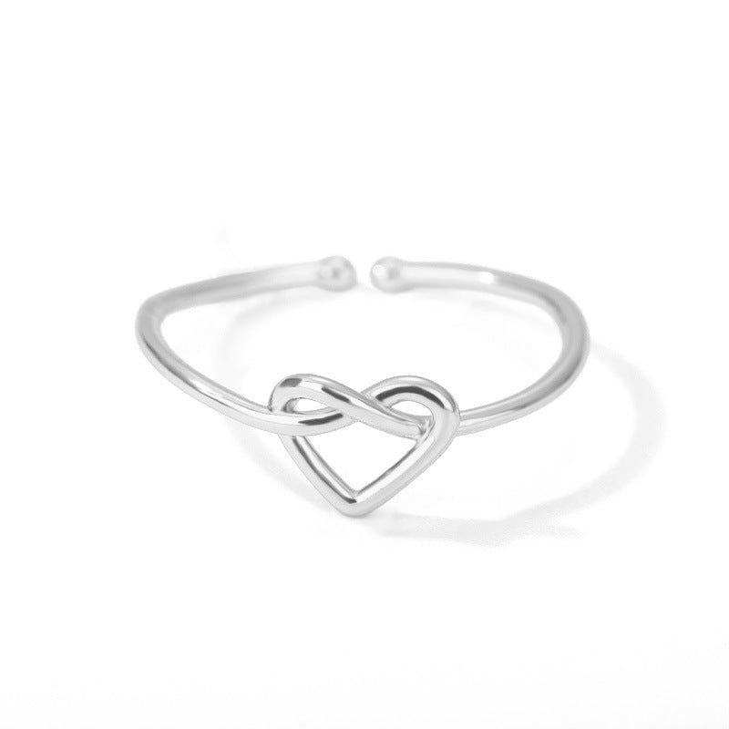 Maxence - Meléche - ring -  Maxence Stainless Steel Heart Style Opening Ring | Meléche USA
