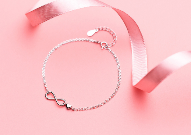 Trendy Infinity Double Bracelets symbolizing endless love and connection S925 Meléche Jewelry USA  