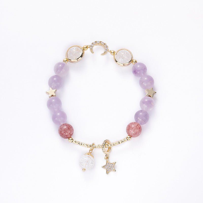 Charming Lavender Bracelets adorned with lavender-hued beads for a soft touch Meléche Jewelry USA