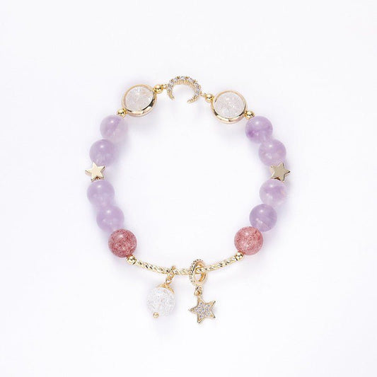 Charming Lavender Bracelets adorned with lavender-hued beads for a soft touch Meléche Jewelry USA