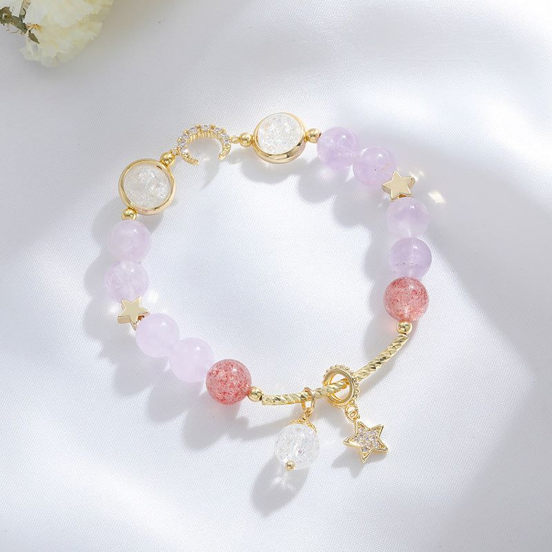 Charming Lavender Bracelets adorned with lavender-hued beads for a soft touch Meléche Jewelry USA