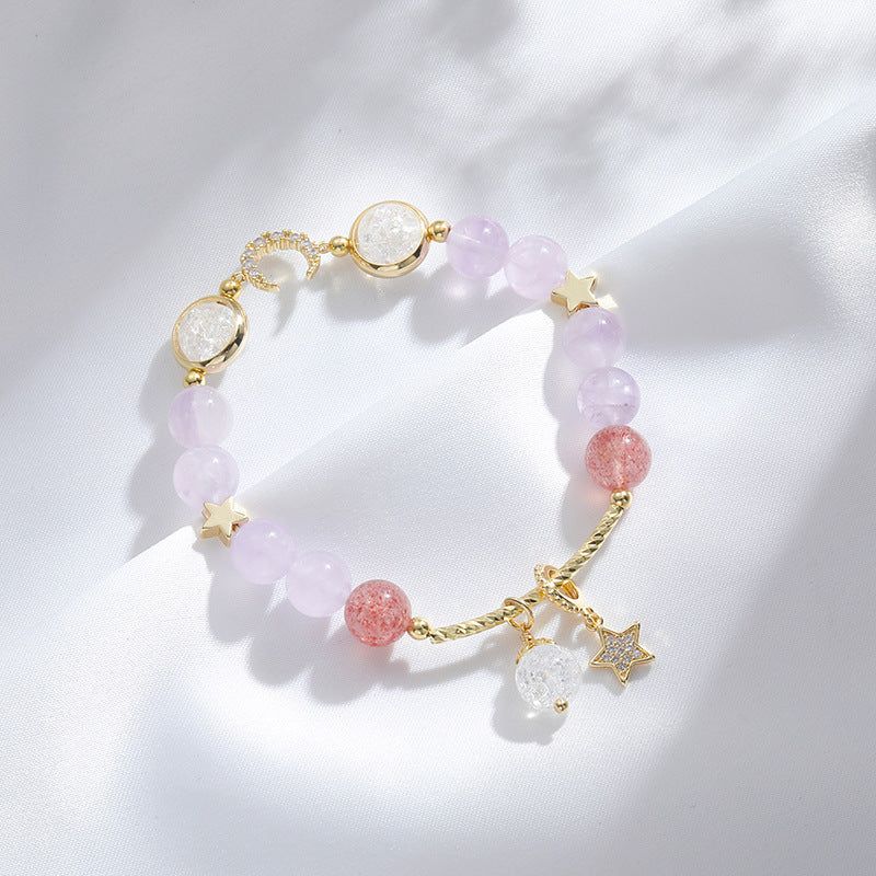 Charming Lavender Bracelets adorned with lavender-hued beads for a soft touch Meléche Jewelry USA