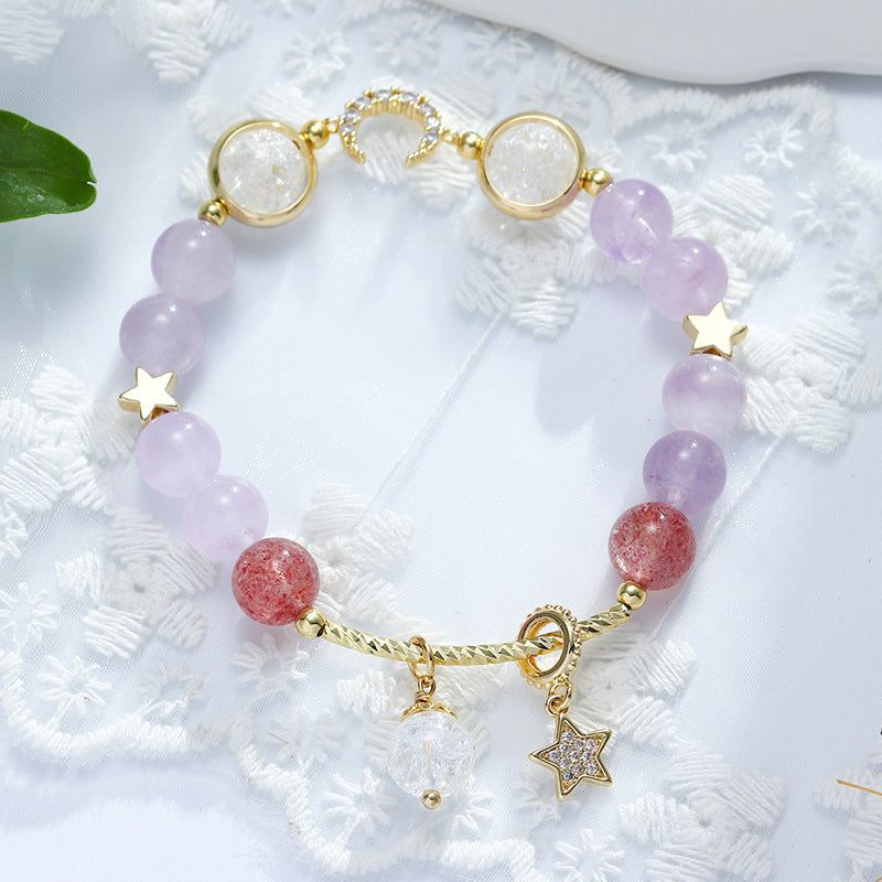 Charming Lavender Bracelets adorned with lavender-hued beads for a soft touch Meléche Jewelry USA