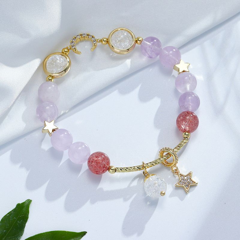 Charming Lavender Bracelets adorned with lavender-hued beads for a soft touch Meléche Jewelry USA