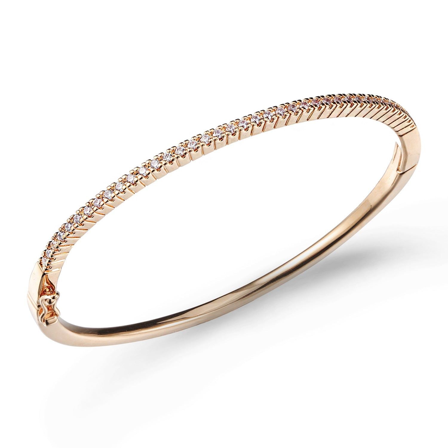 Sleek Misty Bangle in a modern design, perfect for layering Meléche Jewelry USA  