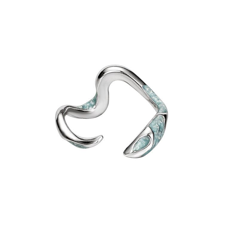 Bonnie - Meléche - ring -  Bonnie Silver Jewelry Ring - Adjustable Snack Style Meléche