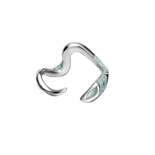 Bonnie - Meléche - ring -  Bonnie Silver Jewelry Ring - Adjustable Snack Style Meléche
