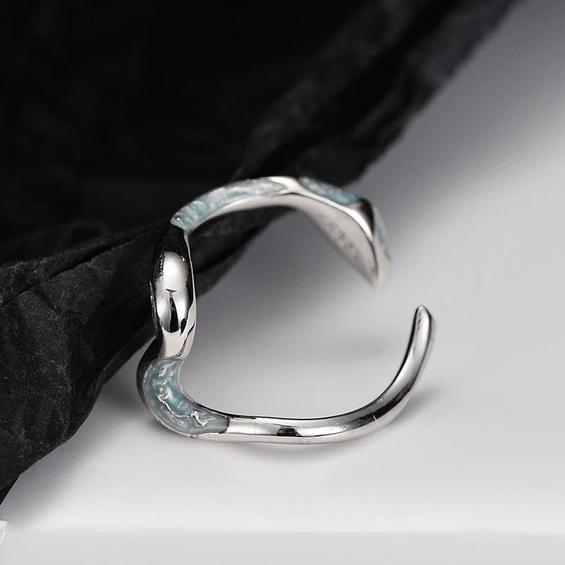 Bonnie - Meléche - ring -  Bonnie Silver Jewelry Ring - Adjustable Snack Style Meléche