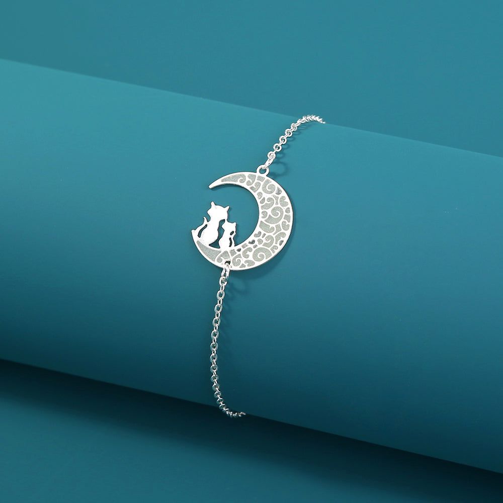 Cat on Moonshine - Meléche - braselets -  Moon shine Silver Bracelet | Meléche