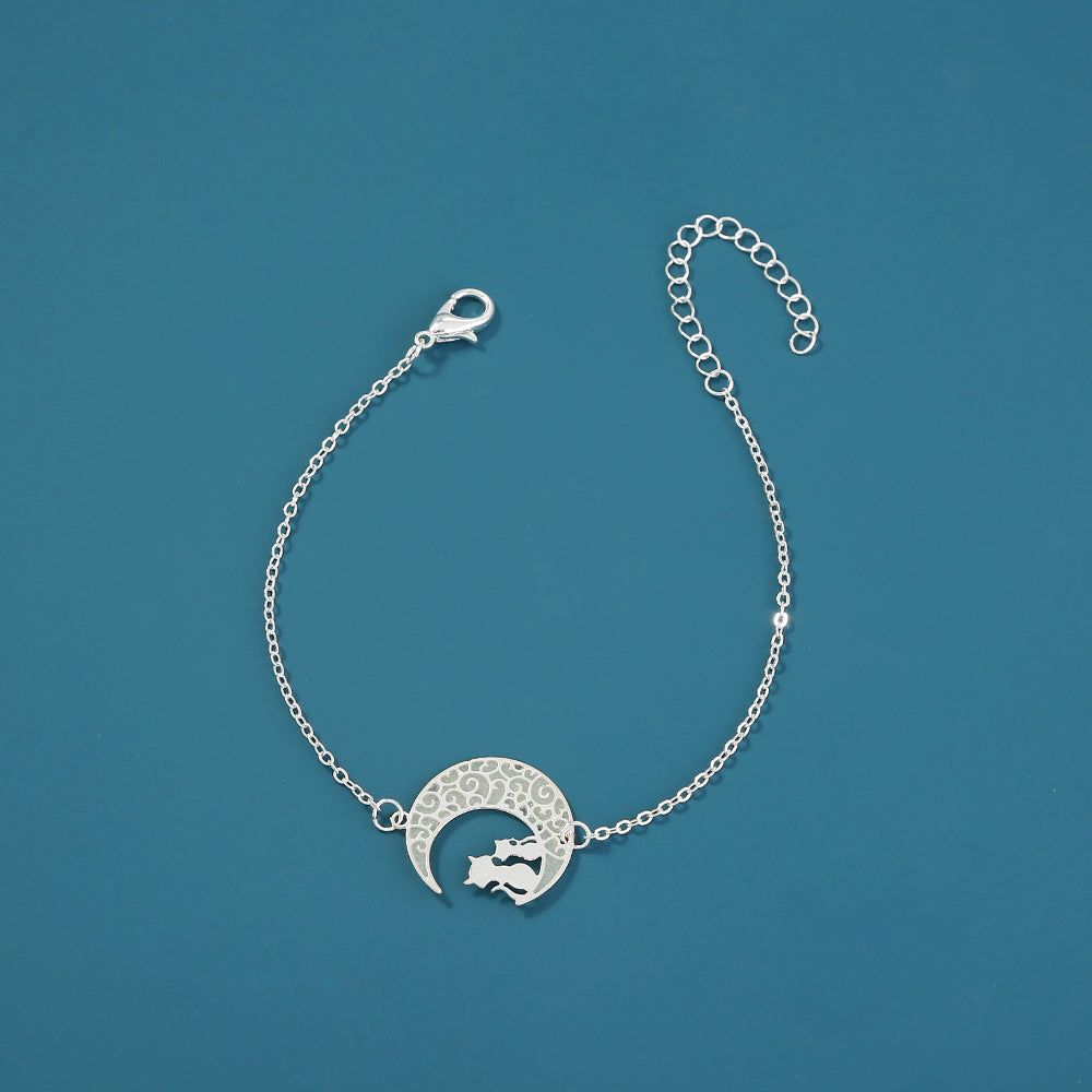 Cat on Moonshine - Meléche - braselets -  Moon shine Silver Bracelet | Meléche