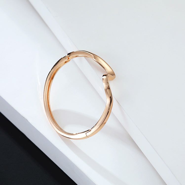 Neo - Meléche - bangles -  Neo Golden Bangle Wave Style Stainless steel 3 Color Tones