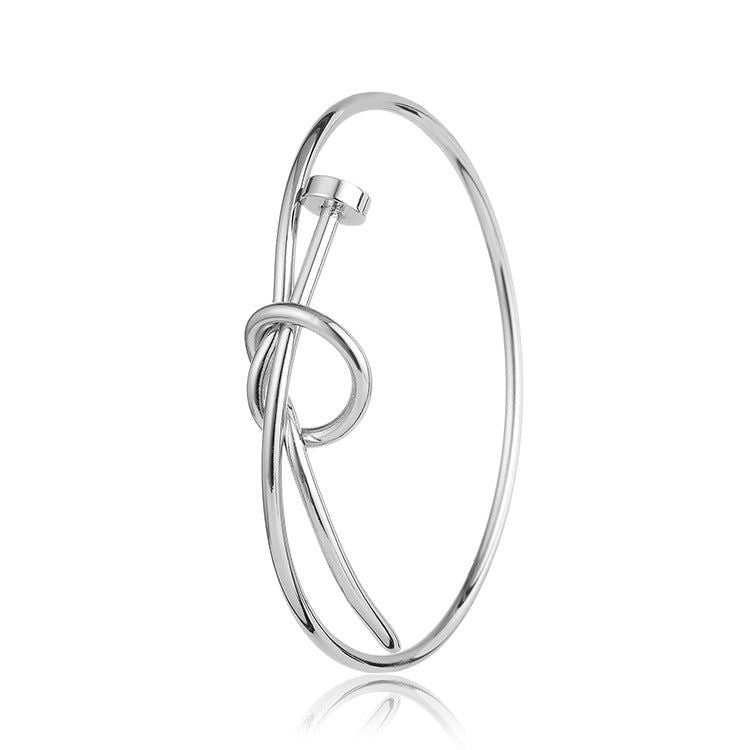 Nyla - Meléche - bangle -  Nyla Copper Bangle - nail Style 3 Color Tones | Meléche USA