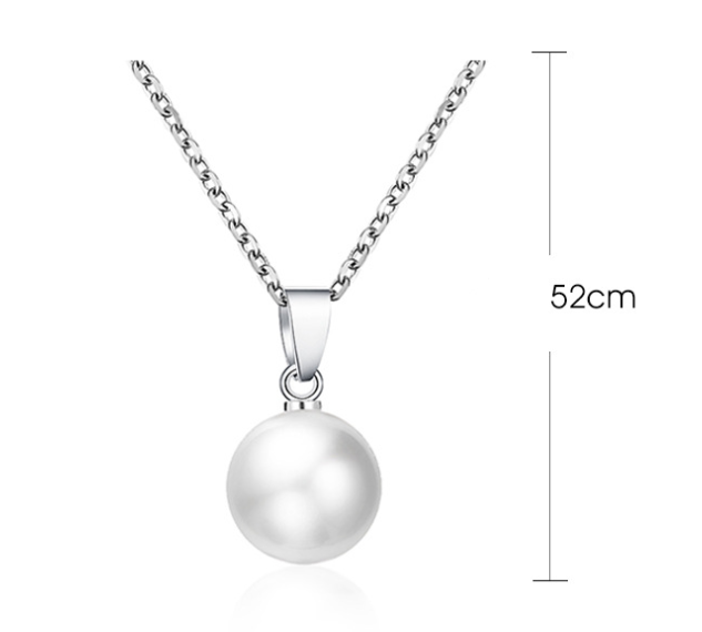Pearl necklace - Meléche - Necklaces -  Fresh Water Pearl Necklace for Women - 52cm Chain Length | Meléche