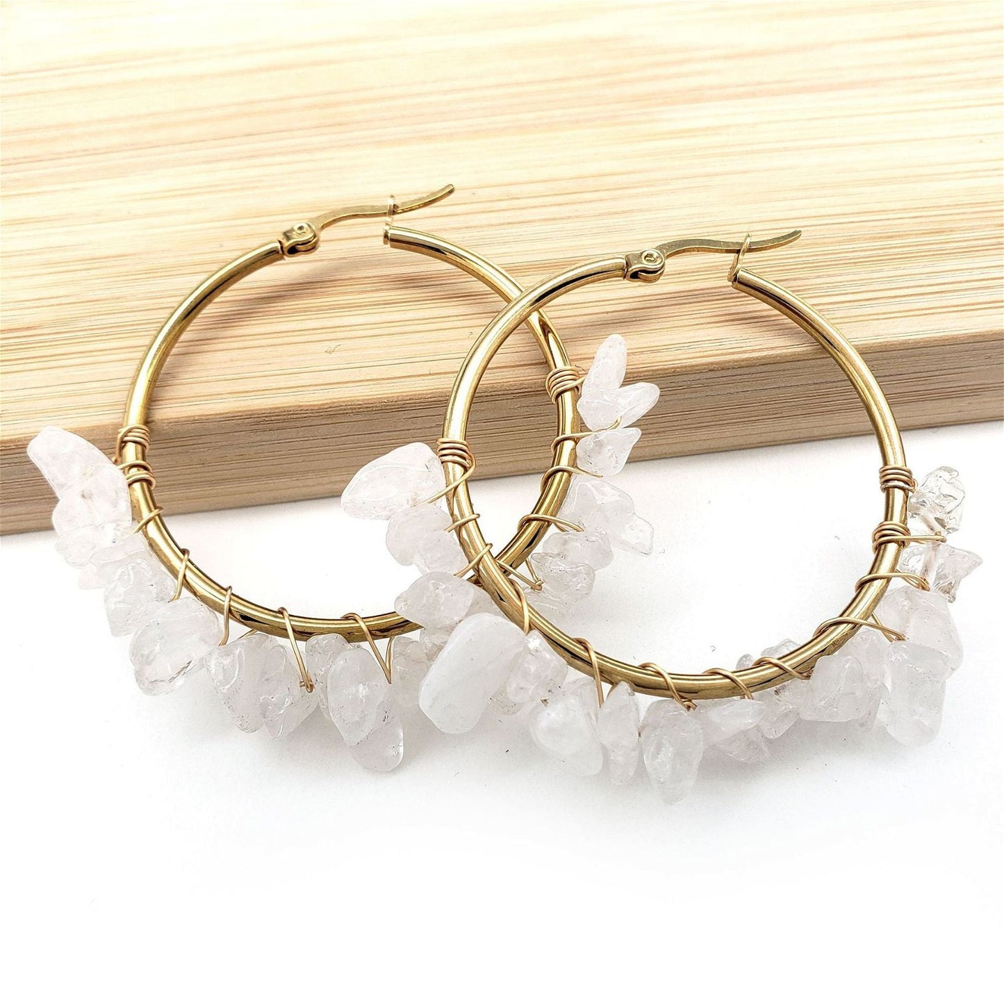 Trendy Quincy Earrings perfect for layering Meléche Jewelry  USA 10