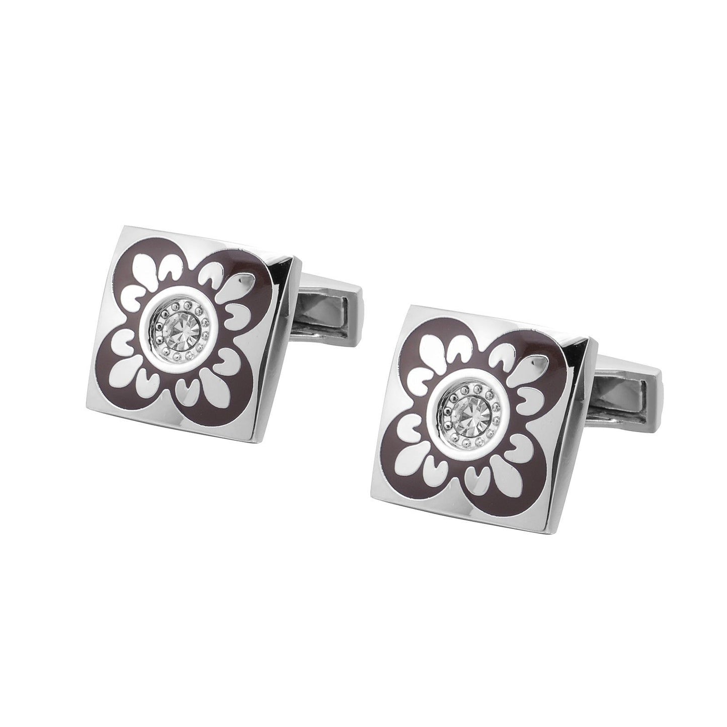 Roman Pattern Cufflinks - Meléche - cufflinks -  Roman Pattern Cufflinks - Rich lifestyles | Meléche Jewelry Meléche