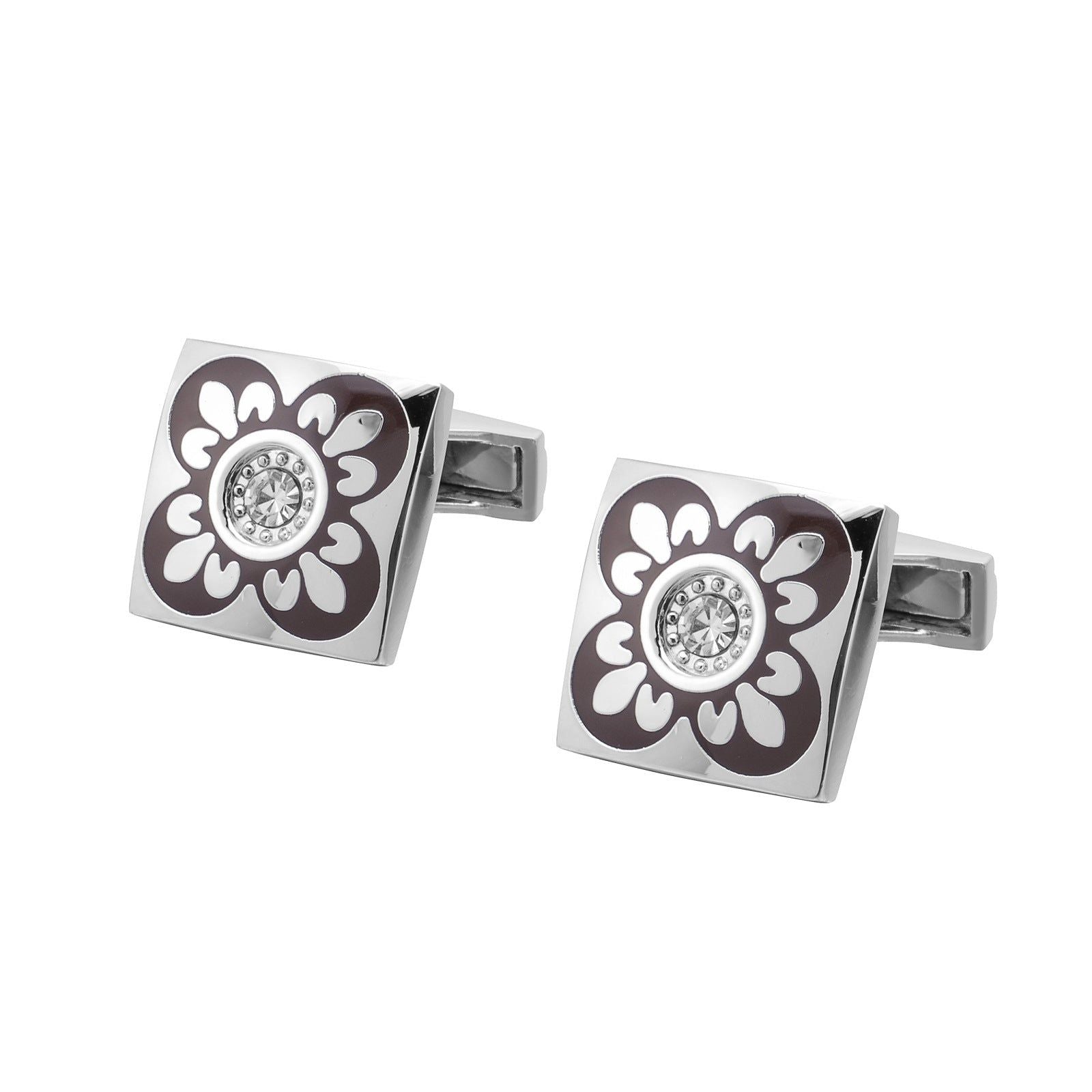 Roman Pattern Cufflinks - Meléche - cufflinks -  Roman Pattern Cufflinks - Rich lifestyles | Meléche Jewelry