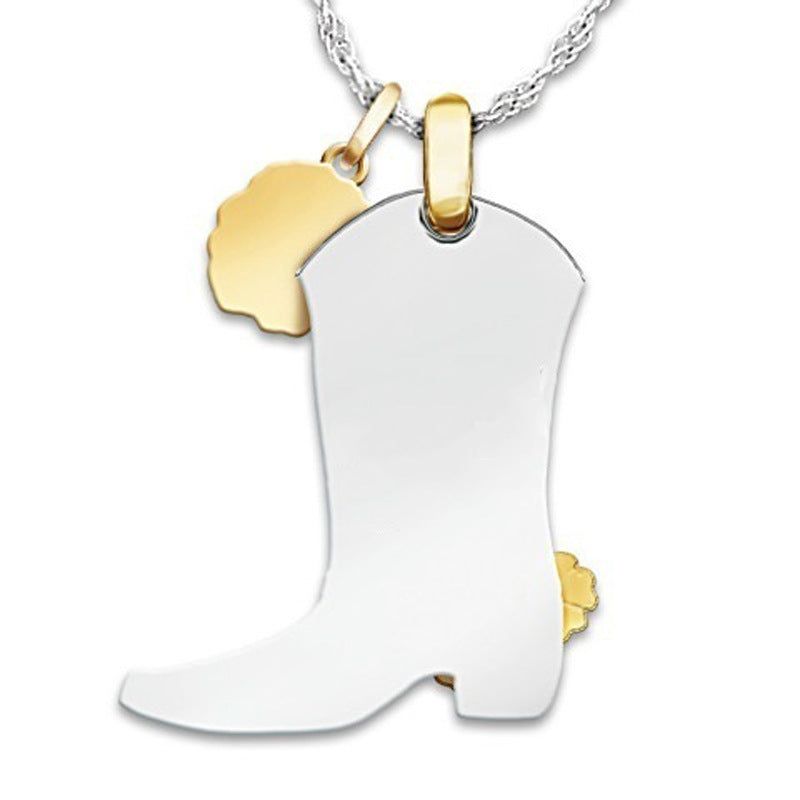 Charming Rose Boots Pendant with a whimsical design Meléche Jewelry  USA 6 Meléche