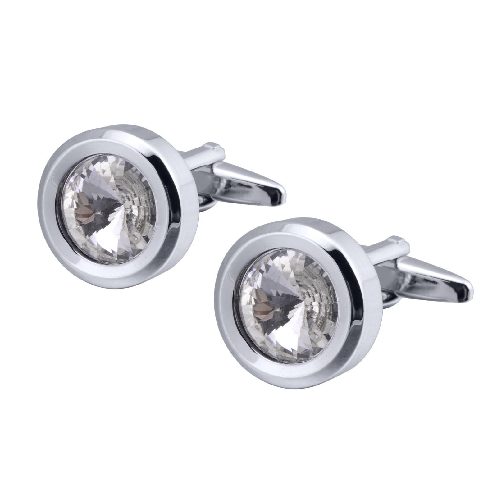 Round Gemstone Cufflinks - Meléche - Cufflinks -  Round Gemstone Cufflinks - Rich lifestyles | Meléche Jewelry