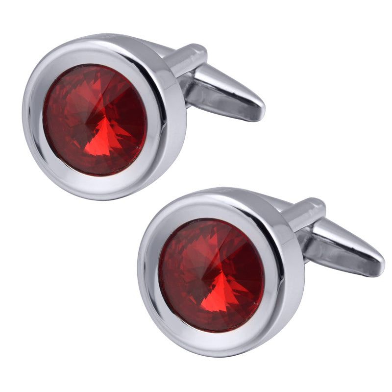 Round Gemstone Cufflinks - Meléche - Cufflinks -  Round Gemstone Cufflinks - Rich lifestyles | Meléche Jewelry Meléche