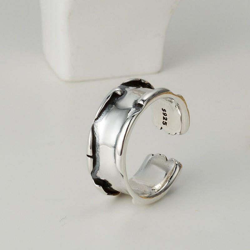 Amara - Meléche - ring -  Amara Retro Silver Ring Jewelry - S925, No. 12-17 Size Meléche