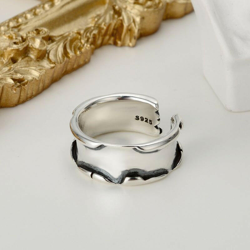 Amara - Meléche - ring -  Amara Retro Silver Ring Jewelry - S925, No. 12-17 Size Meléche