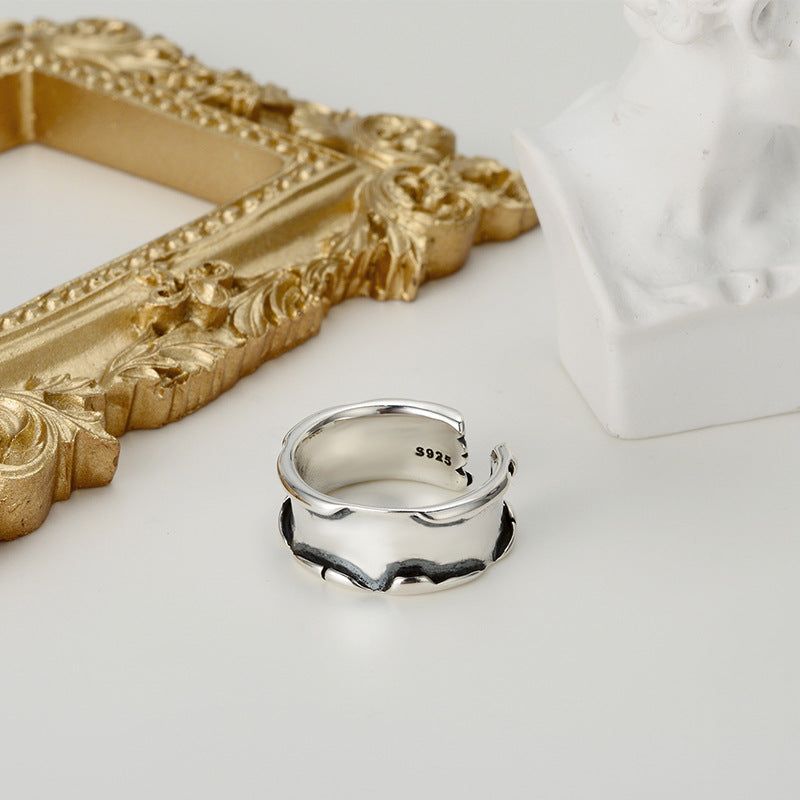 Amara - Meléche - ring -  Amara Retro Silver Ring Jewelry - S925, No. 12-17 Size