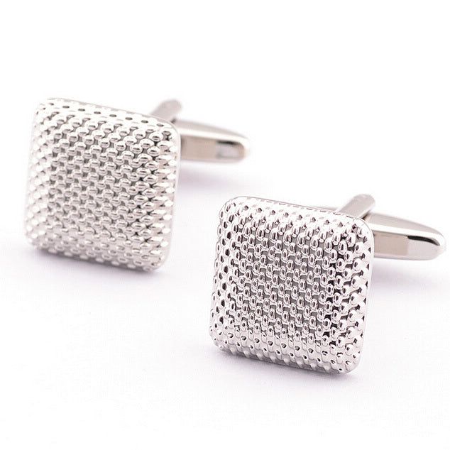 Simple Checkered Cufflinks - Meléche - Cufflinks -  Simple Checkered Cufflinks - Rich lifestyles | Meléche Jewelry Meléche