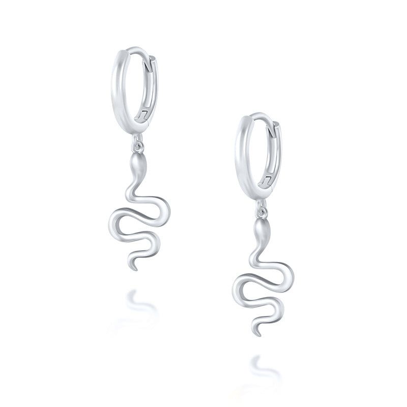 Edgy Snake Earrings with a bold design for alternative fashion Meléche Jewelry  USA 1