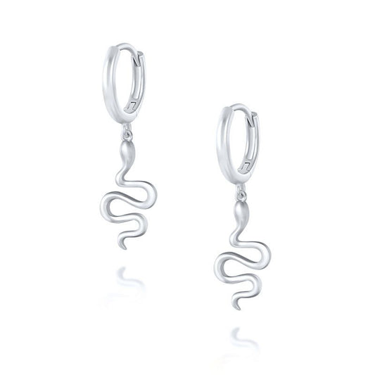 Edgy Snake Earrings with a bold design for alternative fashion Meléche Jewelry  USA 1