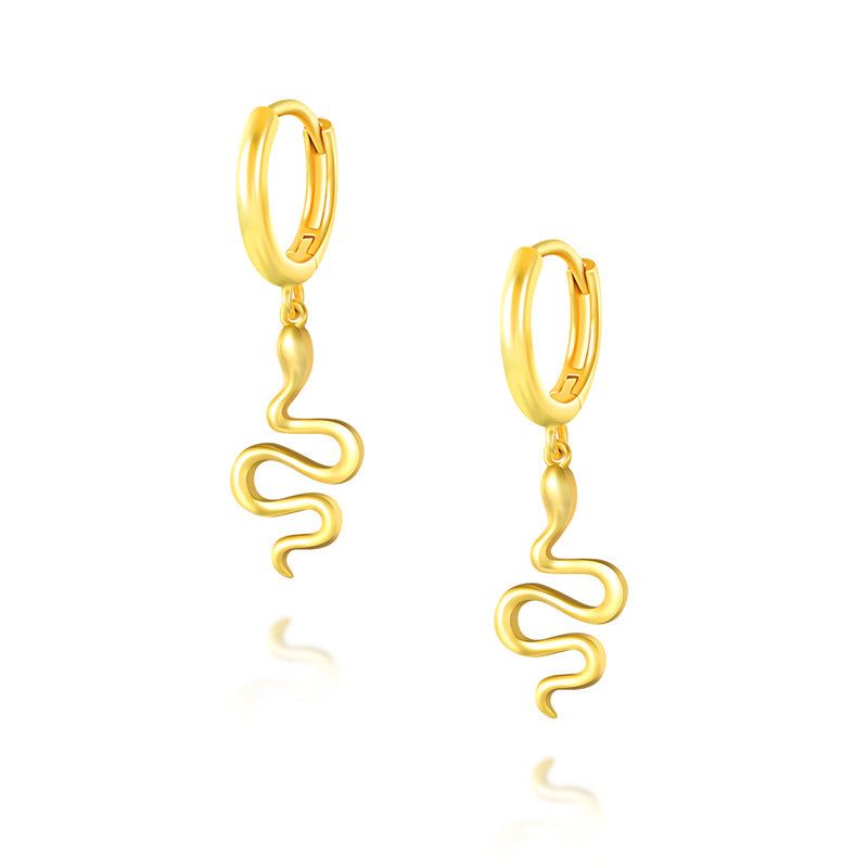 Edgy Snake Earrings with a bold design for alternative fashion Meléche Jewelry  USA 2