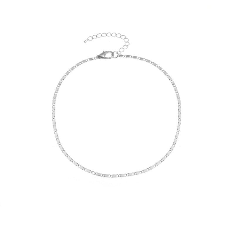 Tallulah - Meléche - Anklet -  Tallulah Simple Italy Chain Anklet - 22:27 cm | Meléche USA