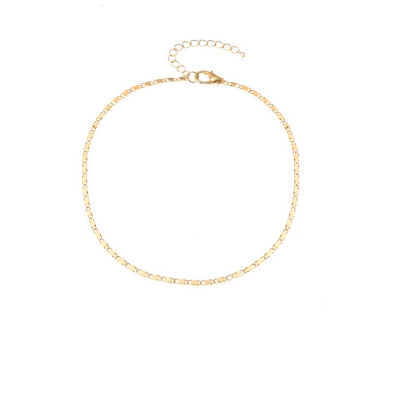 Tallulah - Meléche - Anklet -  Tallulah Simple Italy Chain Anklet - 22:27 cm | Meléche USA