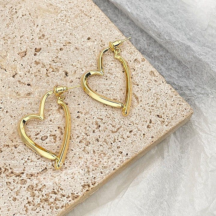 Teo - Meléche - earring -  Teo Heart Shaped  Earring - 10.4g | Meléche Meléche