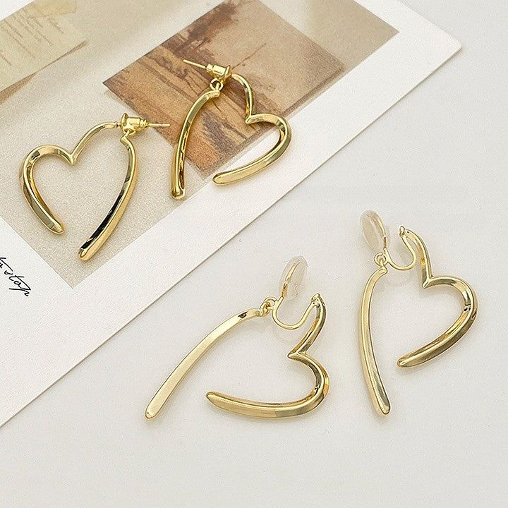 Teo - Meléche - earring -  Teo Heart Shaped  Earring - 10.4g | Meléche Meléche