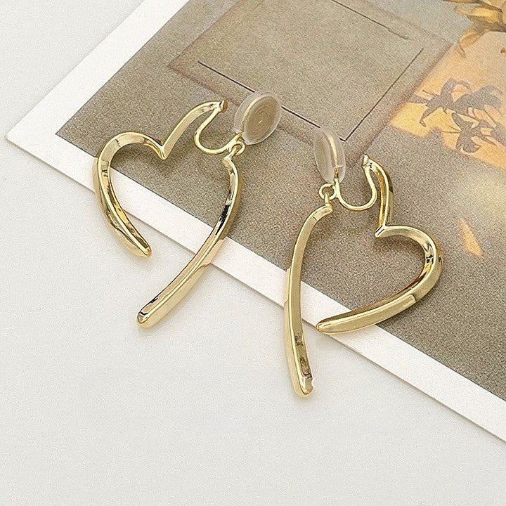 Teo - Meléche - earring -  Teo Heart Shaped  Earring - 10.4g | Meléche Meléche