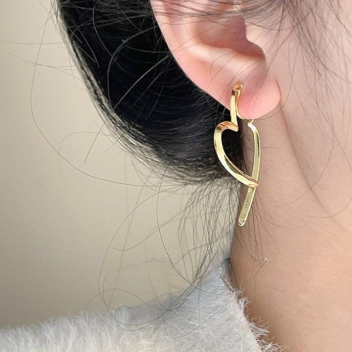 Teo - Meléche - earring -  Teo Heart Shaped  Earring - 10.4g | Meléche