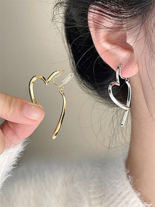 Teo - Meléche - earring -  Teo Heart Shaped  Earring - 10.4g | Meléche Meléche