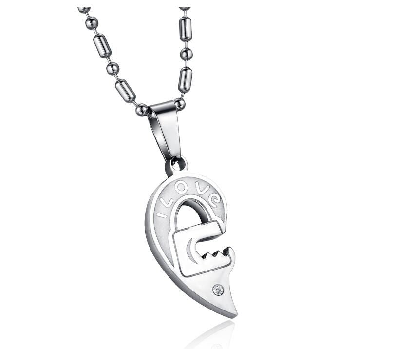 Clover - Meléche - Necklaces -  Clover Stainless Steel - Slide Cross For Couple | Meléche