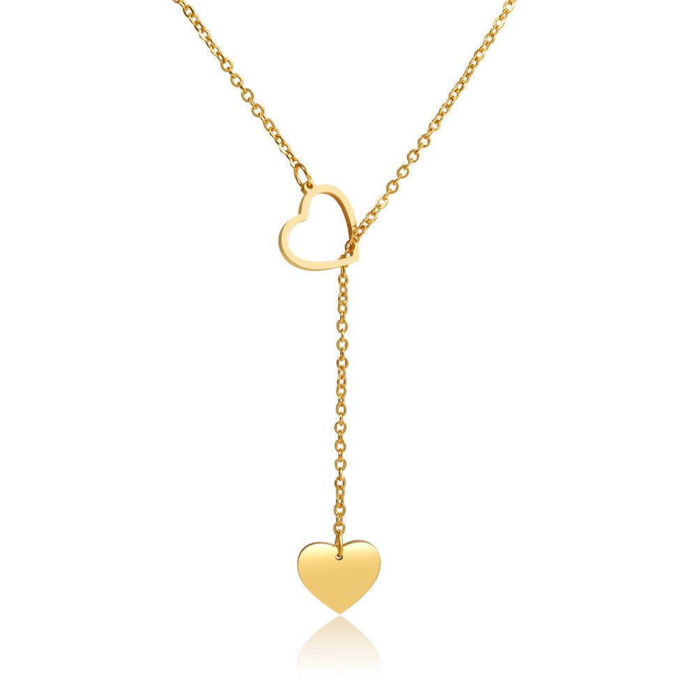 Ulani - Meléche - Necklaces -  Ulani Heart-Shaped Water Wave Chain Necklace