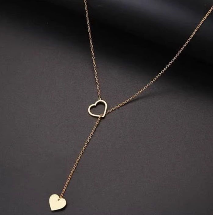 Ulani - Meléche - Necklaces -  Ulani Heart-Shaped Water Wave Chain Necklace