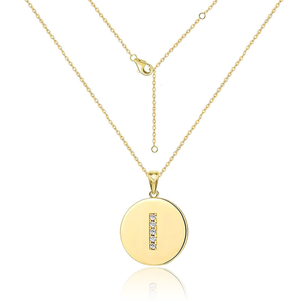 Your Letter - Meléche - Necklaces -  Your Letter Gold Zircon Necklace | Meléche