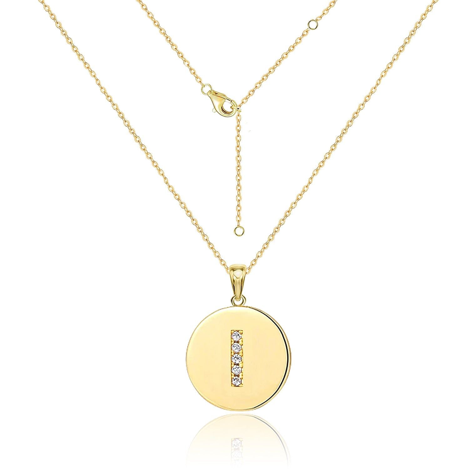 Your Letter - Meléche - Necklaces -  Your Letter Gold Zircon Necklace | Meléche