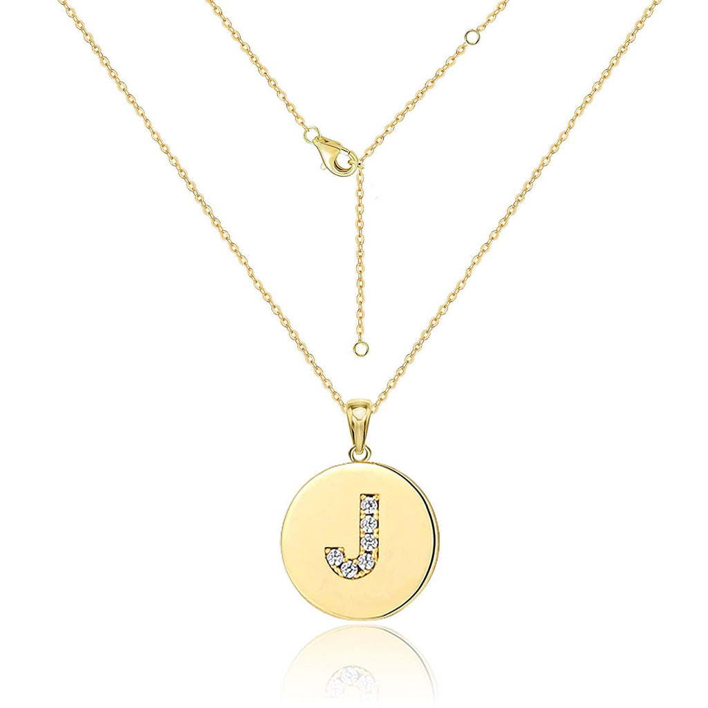 Your Letter - Meléche - Necklaces -  Your Letter Gold Zircon Necklace | Meléche